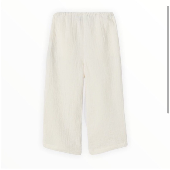 Zara Girls Cotton Blend Culottes in Cream - Picture 2 of 9